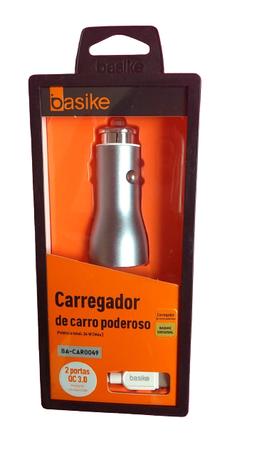  - Carregador de carro    Cod. BA-CAR0049 2 Entradas USB 36w TIPO C